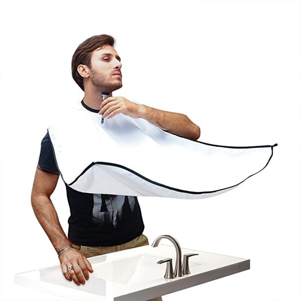 Beard Apron Hair Bib Catcher Shave Men Bathroom - Picture 6 of 6
